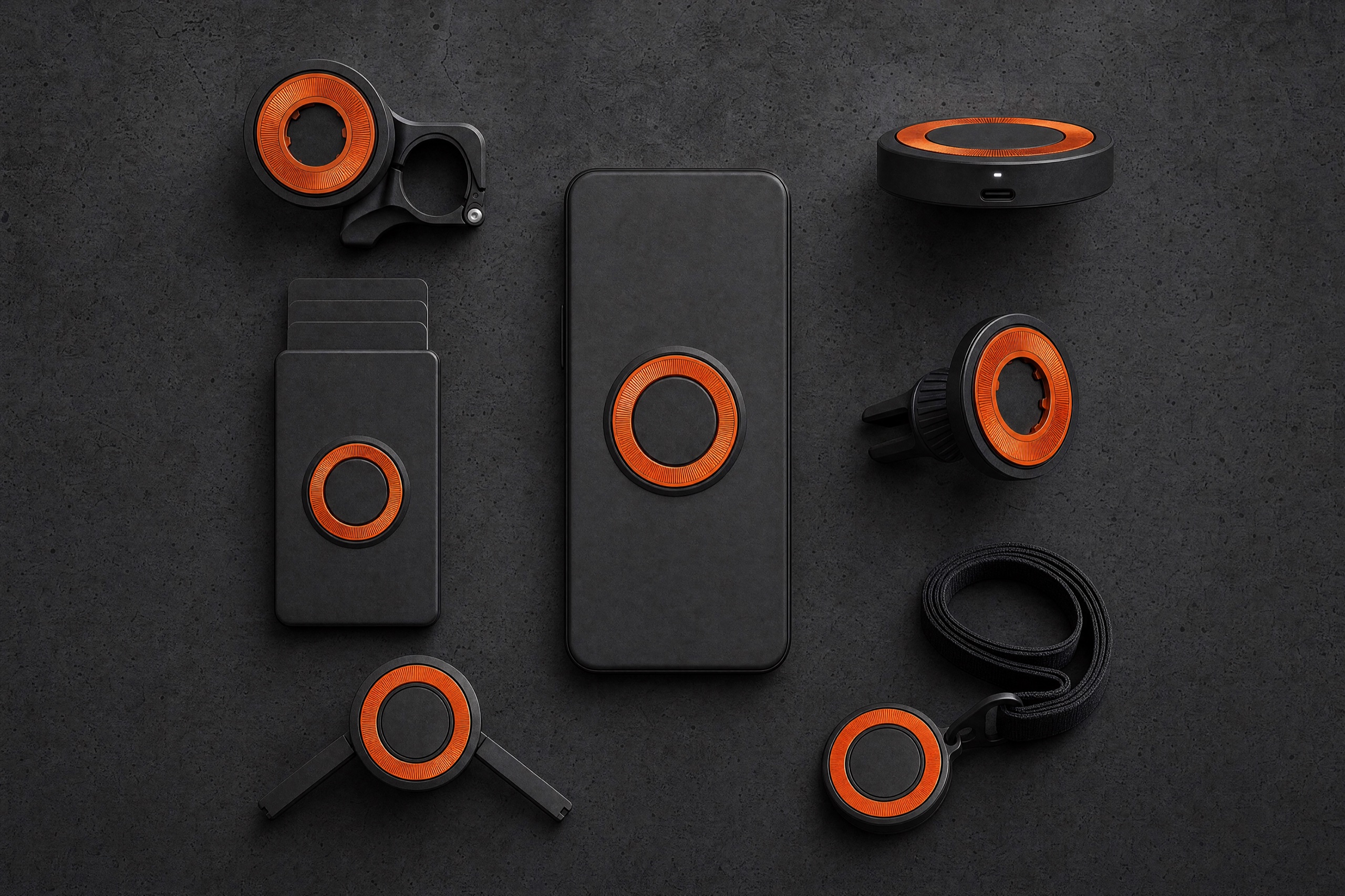 The complete ORBIT kit flat-lay